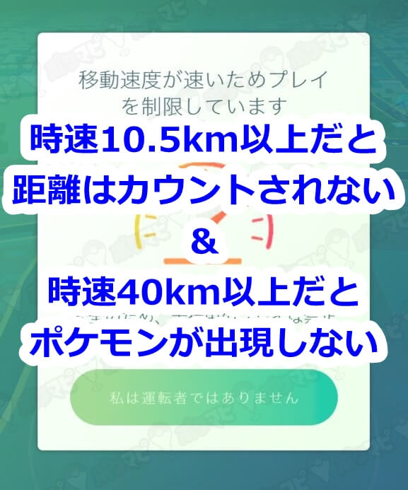 時速10.5km以上で速度制限