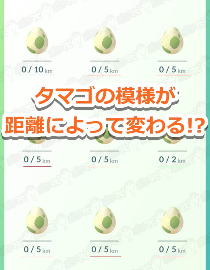 タマゴの柄が変わる