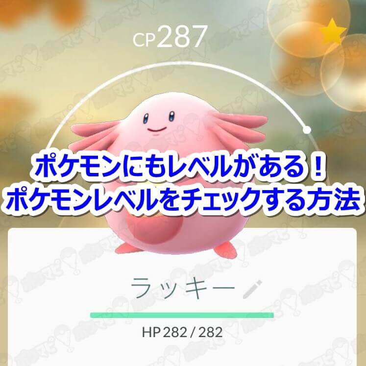 ポケモンにもレベルがある!