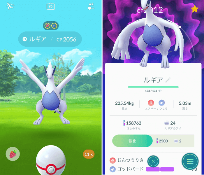 値 ポケモン 個体 go ルギア