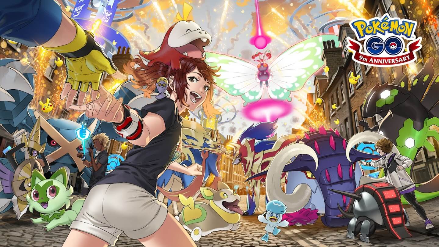 ポケモンGO】『Pokémon GO』9周年記念イラストが公開されました！